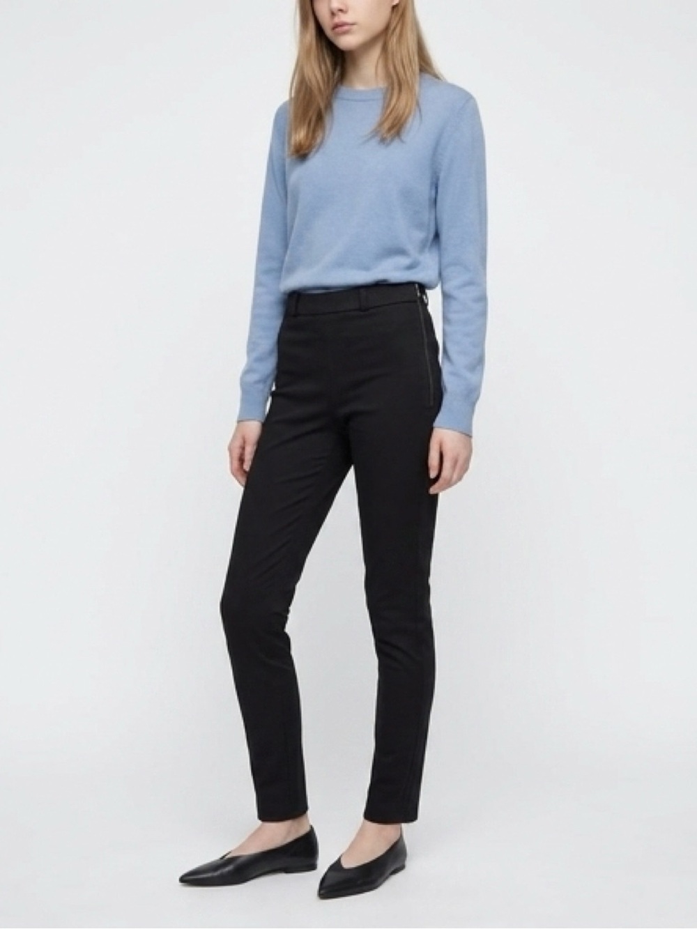 Roland Mouret Black side zip Pants